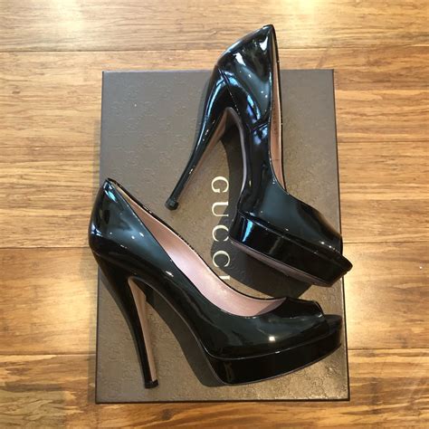 gucci vernice crystal pumps|Gucci Vernice Crystal Pumps .